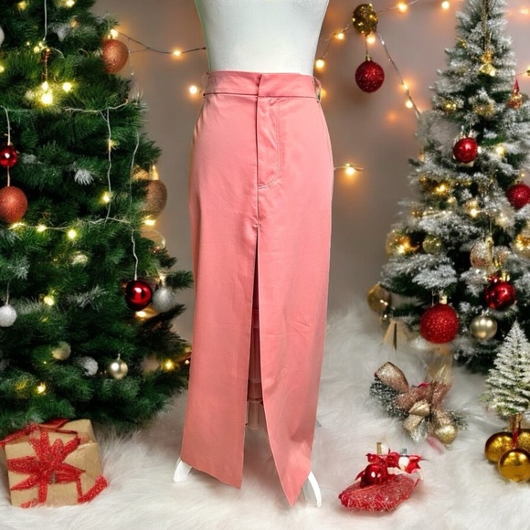 NWOT SIR. The Label ‘Giacomo Split Maxi Skirt’ in Pink Size Large - Picture 2 of 16